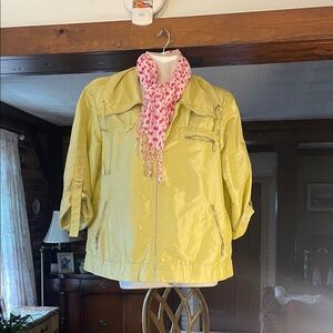 Chico’s spring green fun jacket